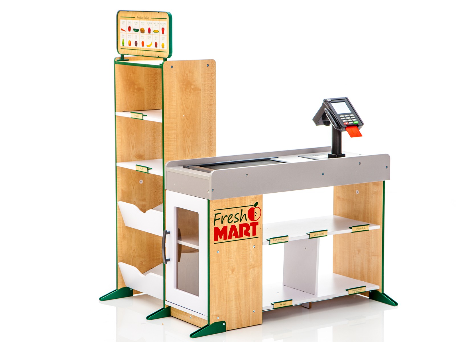 Wooden fresh mart grocery store hotsell