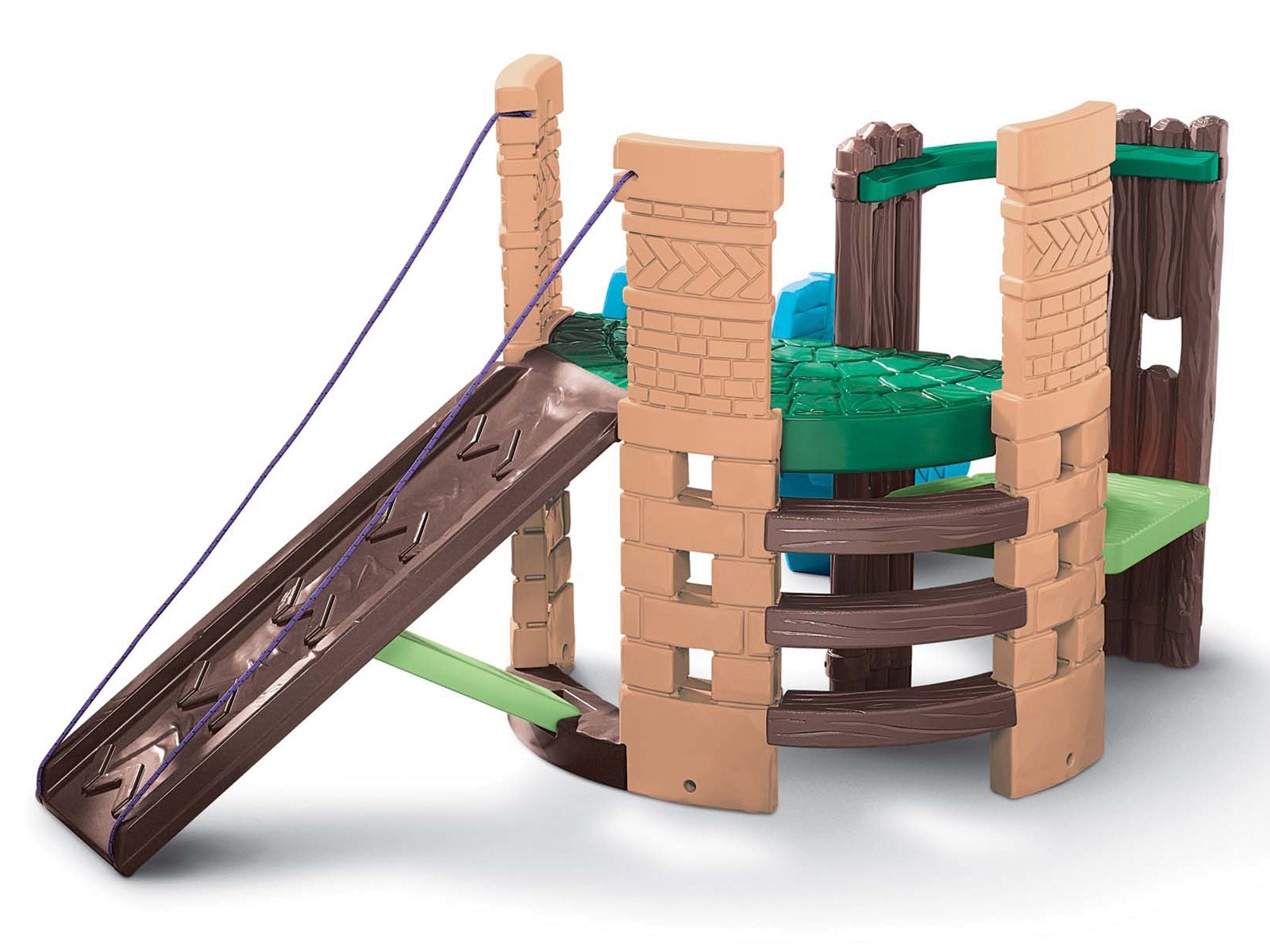 Little tikes castle slide discount and swing