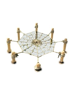 Safe, mesh backing prevents falling through