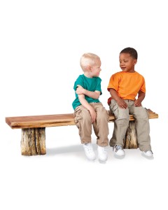 Outdoor Toddler Oak Bench