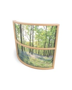 Nature View 36"H Curved Divider Panel