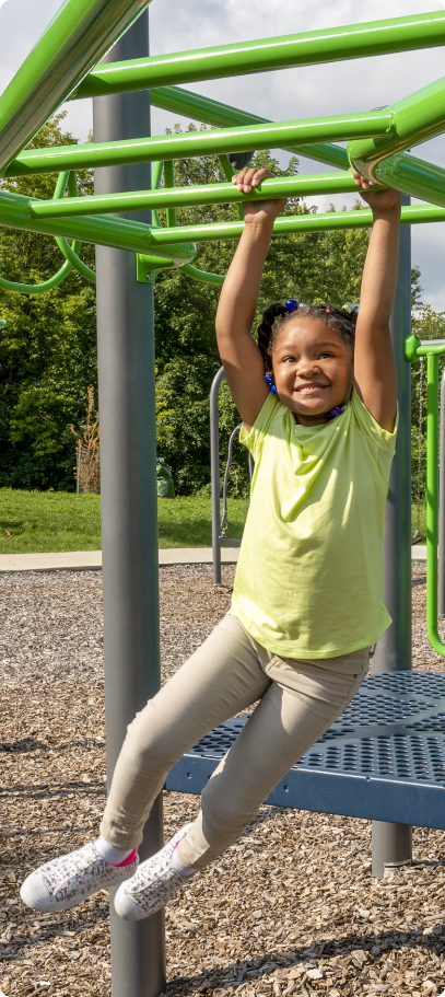 Monkey Bars on a Playground - Fall Height and Playground Safety